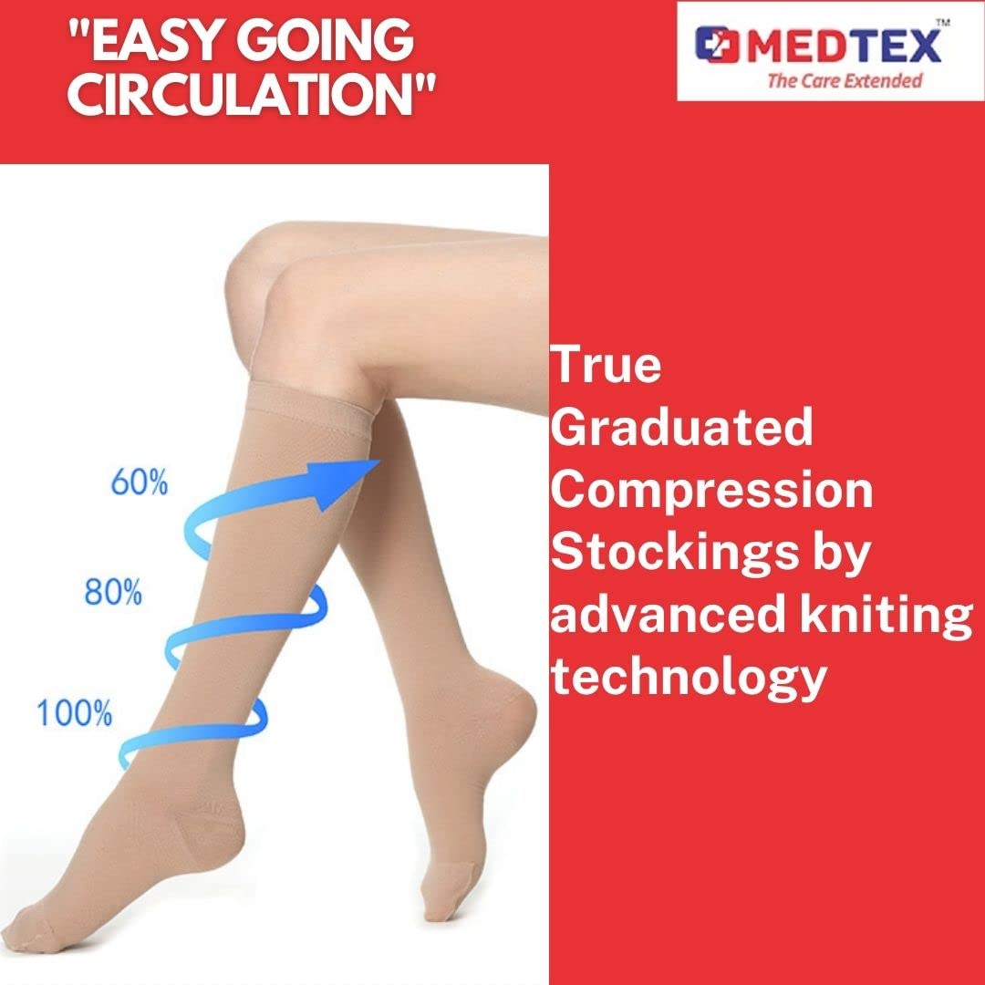 Medical Grade Knee Support Varicose Vein Circulation Compression Socks –  Metelam