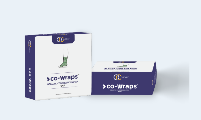 Co Wraps Inelastic compression wraps - Calf & Foot, for Lhymphedema,Chronic venous ulcers